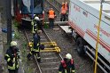 Unfall zwischen zwei KVB Bahnen Koeln Hoehenhaus Im Weidenbruch P256